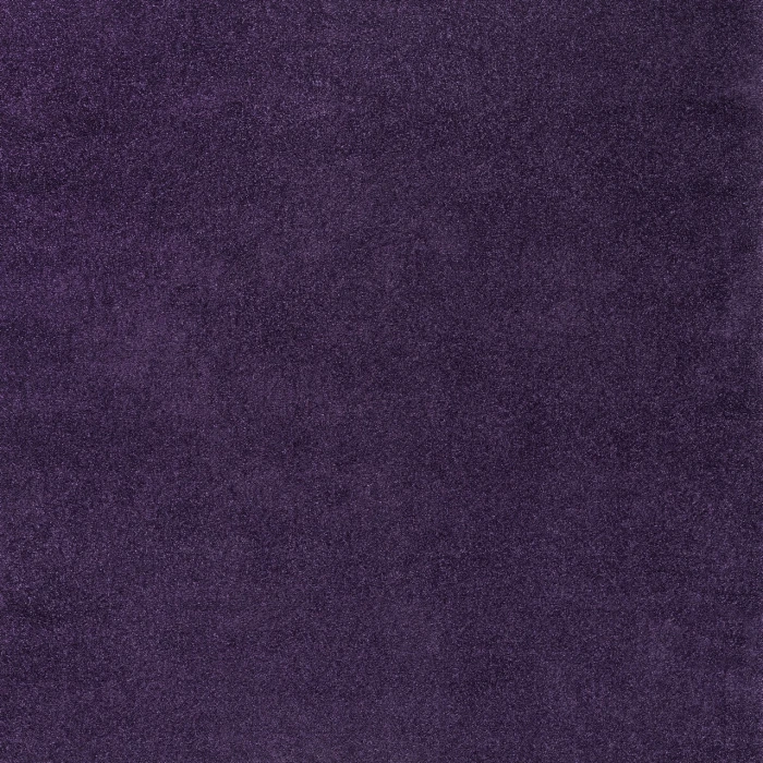 Haze Solid Low-Pile Purple 6' Square Area Rug