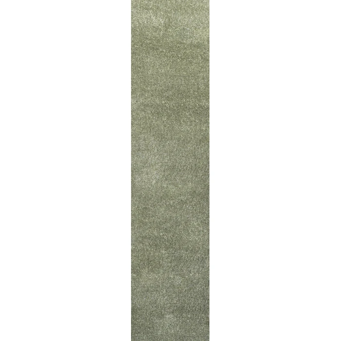 Haze Solid Low-Pile Green 2 ft. x 8 ft. Runner Rug
