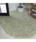 Jonathan Y SUPERSOFT Green SEU100O 6ft.2in. X 9ft. Oval Oval Rug