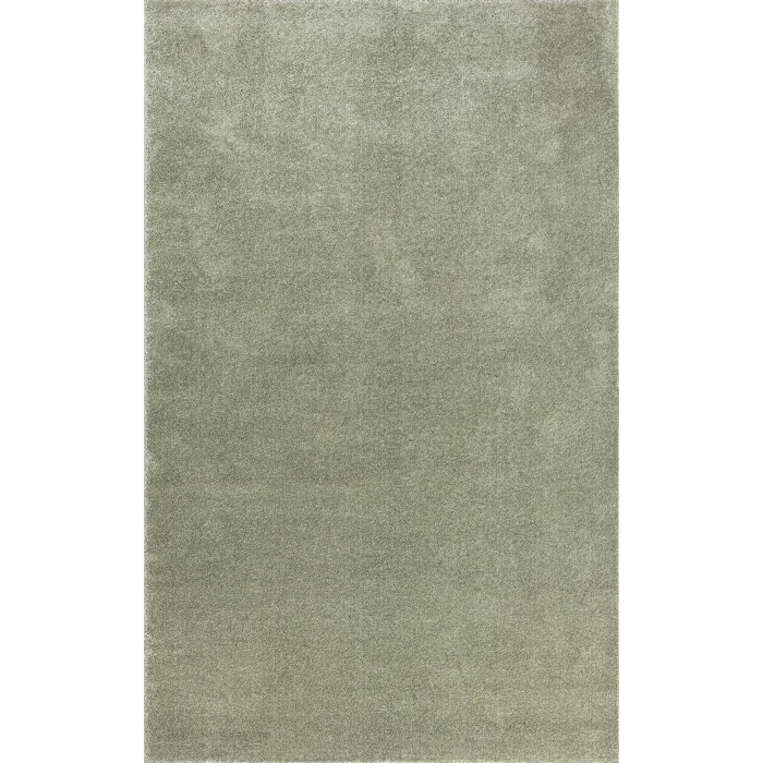 Haze Solid Low-Pile Green 5 ft. x 8 ft. Area Rug