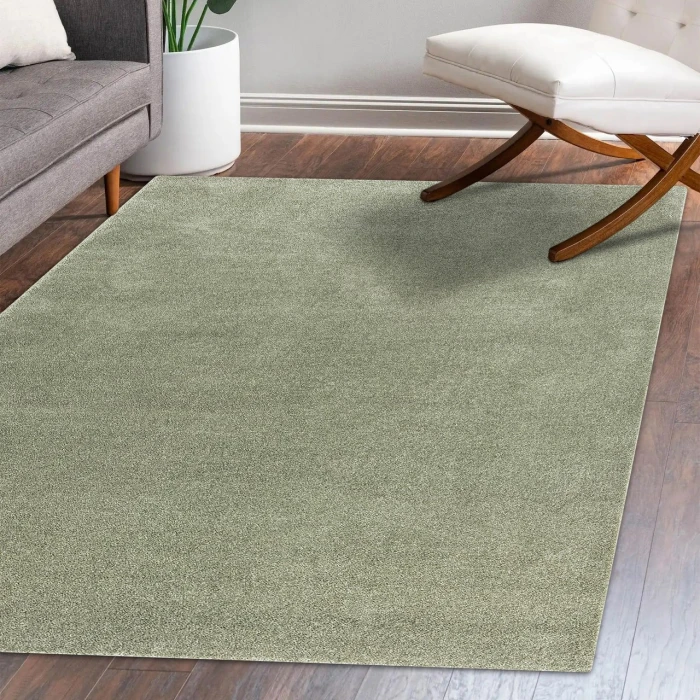 Jonathan Y SUPERSOFT Green SEU100O 10ft. X 14ft. Rect. Rug
