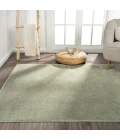 Haze Solid Low-Pile Green 5 ft. x 8 ft. Area Rug