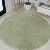 Jonathany Supersoft SEU100O Green Area Rug 5 ft. 3 in. X 5 ft. 3 in. Round