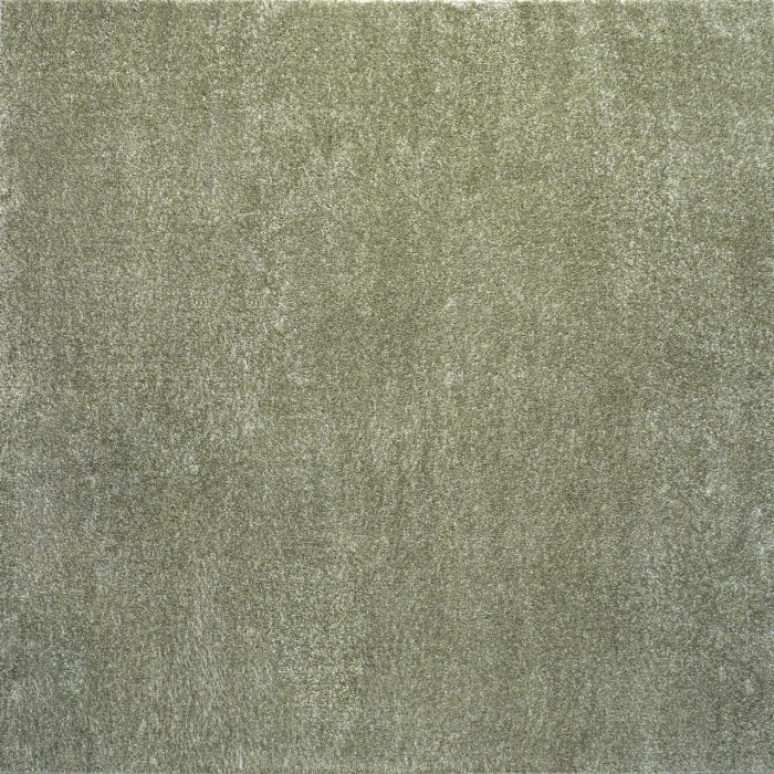 Haze Solid Low-Pile Green 5' Square Area Rug