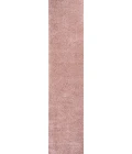Haze Solid Low-Pile Pink 2 ft. x 14 ft. Runner Rug