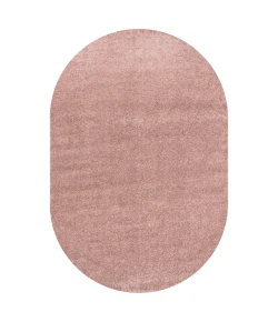 Jonathany Supersoft SEU100P Pink Area Rug 6 ft. 2 in. X 9 ft. Oval