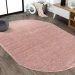 Jonathany Supersoft SEU100P Pink Area Rug 4 ft. X 6 ft. Oval