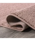 Haze Solid Low-Pile Pink 5 ft. x 8 ft. Oval Area Rug