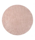 Haze Solid Low-Pile Pink 5' Round Area Rug