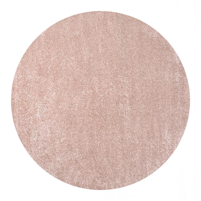 Jonathan Y SUPERSOFT Pink SEU100P 6ft.2in. Round Rug