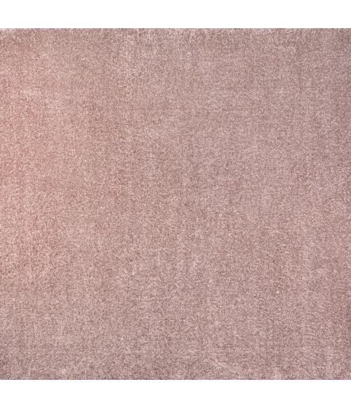 Haze Solid Low-Pile Pink 5' Square Area Rug