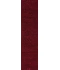 Haze Solid Low-Pile Dark Red 2 ft. x 16 ft. Runner Rug