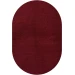 Jonathan Y SUPERSOFT Red SEU100Q 5ft. X 8ft. Oval Oval Rug