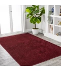 Haze Solid Low-Pile Dark Red 5 ft. x 8 ft. Area Rug