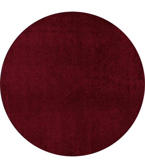 Jonathan Y SUPERSOFT Red SEU100Q 4ft. Round Rug