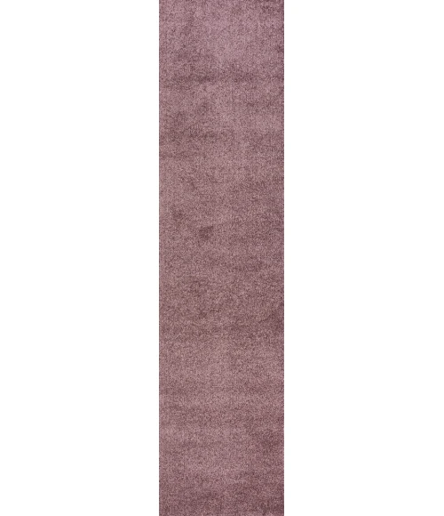Haze Solid Low-Pile Light Purple 2 ft. x 12 ft. Runner Rug