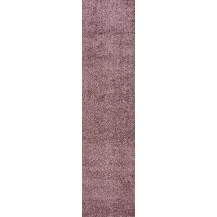Haze Solid Low-Pile Light Purple 2 ft. x 14 ft. Runner Rug