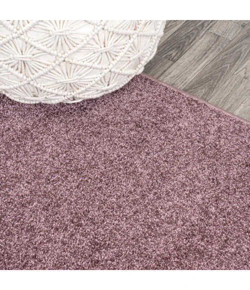 Haze Solid Low-Pile Light Purple 5 ft. x 8 ft. Area Rug