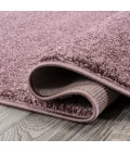 Haze Solid Low-Pile Light Purple 3 ft. x 5 ft. Oval Area Rug