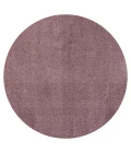 Haze Solid Low-Pile Light Purple 8' Round Area Rug