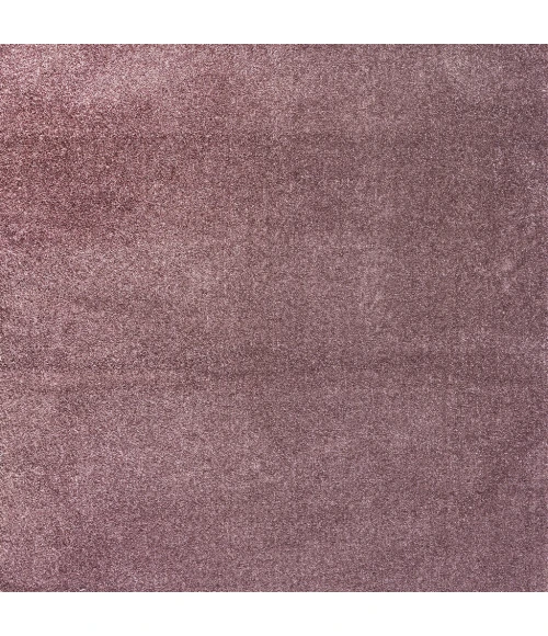 Haze Solid Low-Pile Light Purple 7' Square Area Rug