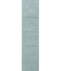 Jonathany Supersoft SEU100S Light Blue Area Rug 2 ft. X 14 ft. Runner