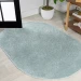 Jonathany Supersoft SEU100S Light Blue Area Rug 4 ft. X 6 ft. Oval