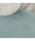 Haze Solid Low-Pile Light Blue 2 ft. x 12 ft. Runner Rug
