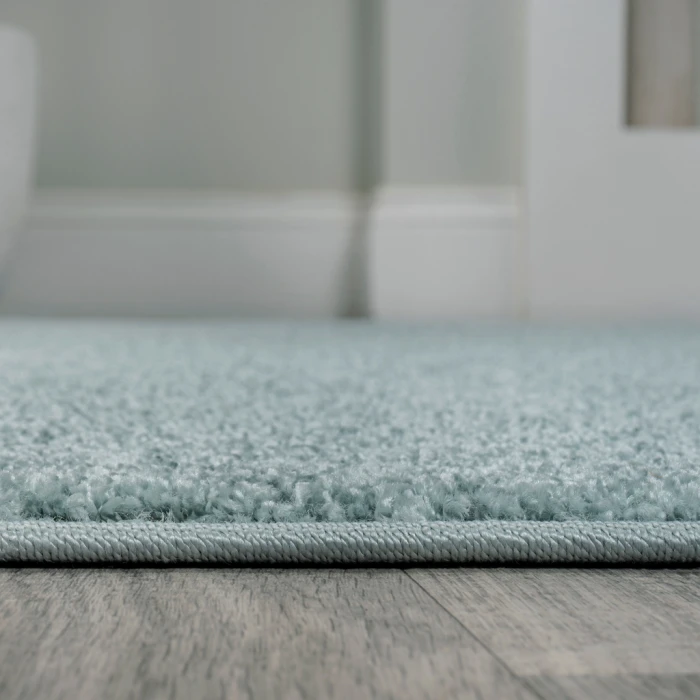 Haze Solid Low-Pile Light Blue 10 ft. x 14 ft. Area Rug