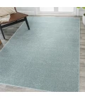 Haze Solid Low-Pile Light Blue 12 ft. x 15 ft. Area Rug