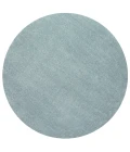 Haze Solid Low-Pile Light Blue 4' Round Area Rug