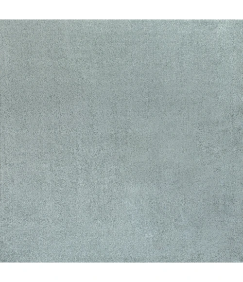 Haze Solid Low-Pile Light Blue 7' Square Area Rug