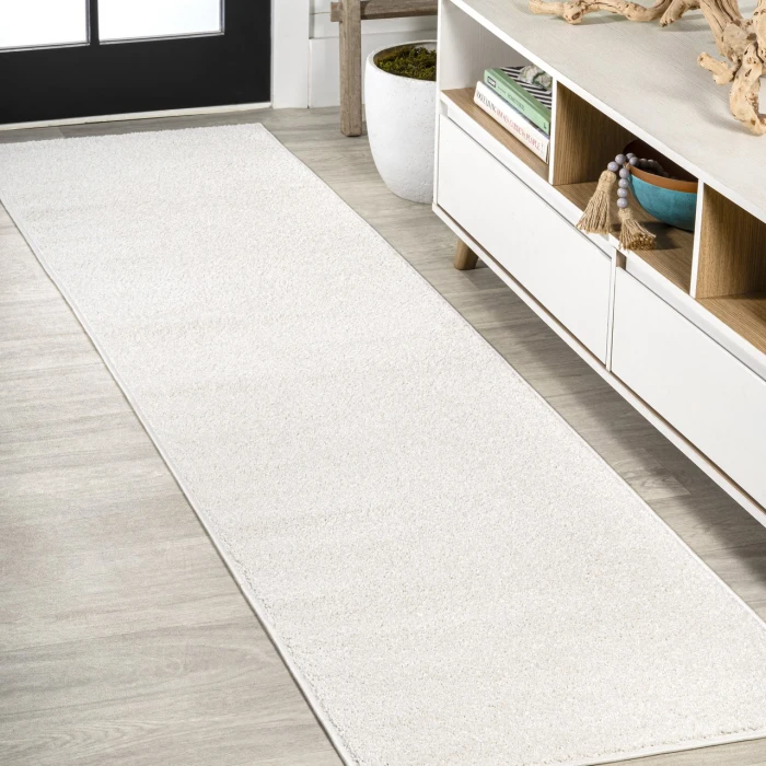 Jonathan Y SUPERSOFT Ivory SEU100T 2ft. X 14ft. Rect. Rug