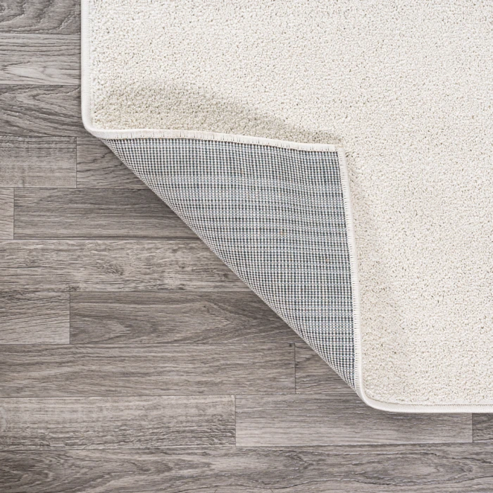 Haze Solid Low-Pile Cream 6' Round Area Rug