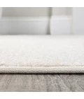 Haze Solid Low-Pile Cream 7' Square Area Rug