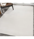 Haze Solid Low-Pile Cream 10 ft. x 14 ft. Area Rug
