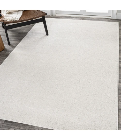 Haze Solid Low-Pile Cream 10 ft. x 14 ft. Area Rug