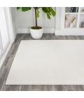 Haze Solid Low-Pile Cream 10 ft. x 14 ft. Area Rug