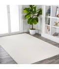 Haze Solid Low-Pile Cream 10 ft. x 14 ft. Area Rug