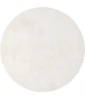 Haze Solid Low-Pile Cream 6' Round Area Rug