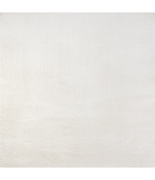 Haze Solid Low-Pile Cream 7' Square Area Rug