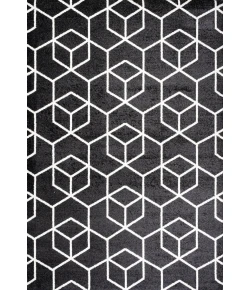 Jonathany Supersoft SEU101A Black/White Area Rug 5 ft. X 8 ft. Rectangle