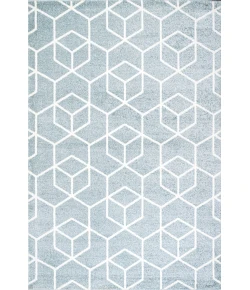 Jonathany Supersoft SEU101C Light Blue/White Area Rug 3 ft. X 5 ft. Rectangle