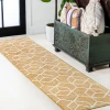 Jonathany Supersoft SEU101E Gold/White Area Rug 2 ft. X 8 ft. Runner