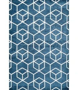 Jonathany Supersoft SEU101H Navy/White Area Rug 5 ft. X 8 ft. Rectangle