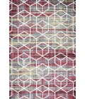 Tumbling Blocks Modern Geometric Multi/White 5 ft. x 8 ft. Area Rug