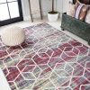 Jonathany Supersoft SEU101J Multi/White Area Rug 3 ft. X 5 ft. Rectangle