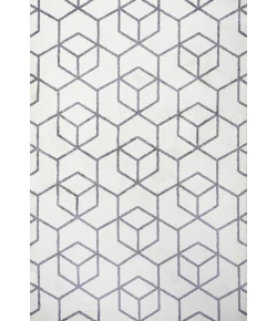 Jonathany Supersoft SEU101K White/Gray Area Rug 3 ft. X 5 ft. Rectangle