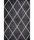Cole Minimalist Diamond Trellis Black/White 3 ft. x 5 ft. Area Rug