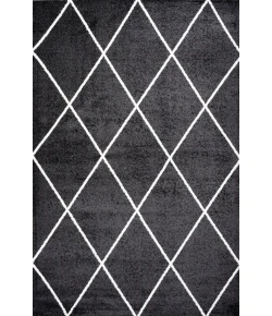 Jonathany Supersoft SEU102A Black/White Area Rug 3 ft. X 5 ft. Rectangle